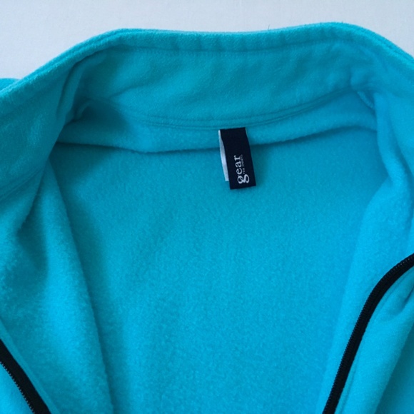 GEAR Luxe Fleece Full Zip Jacket Size Large Blue - Picture 2 of 15